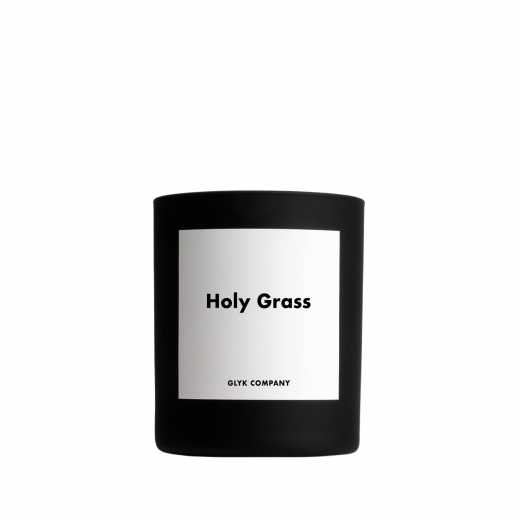 świeca sojowa zapachowa w szklanym opakowaniu holy grass