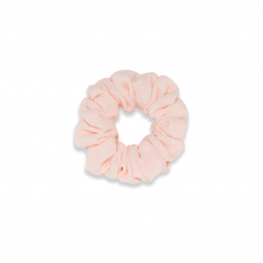 muślinowa gumka do włosów scrunchie różowa